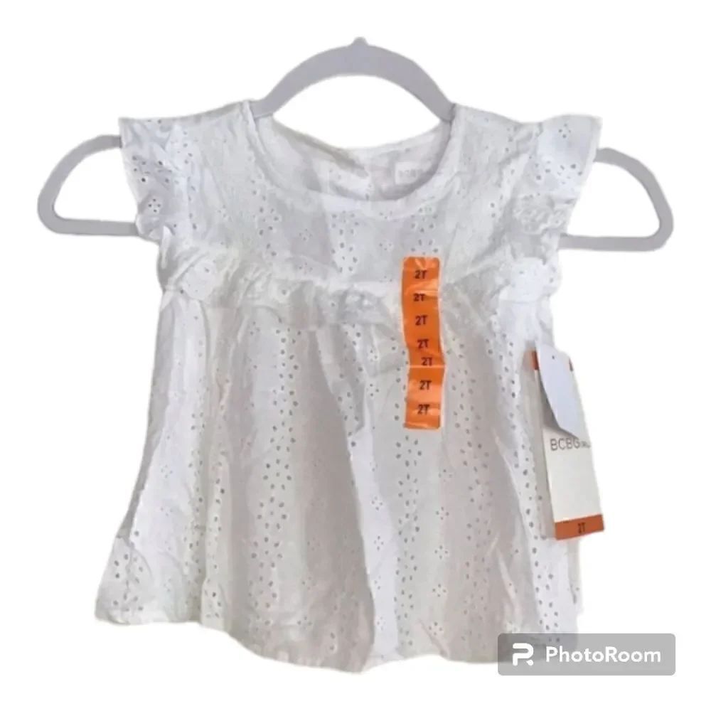 BCBGirls Eyelet Ruffle Top  